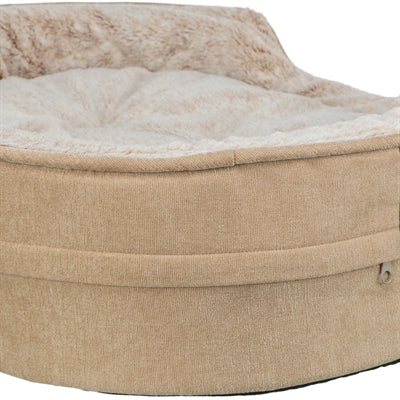 Trixie vital hondenmand lino soft ovaal beige creme