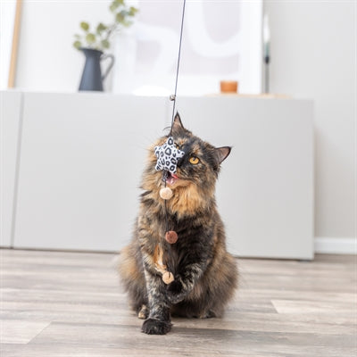 Trixie kattenhengel ster pluche met kattenkruid catnip