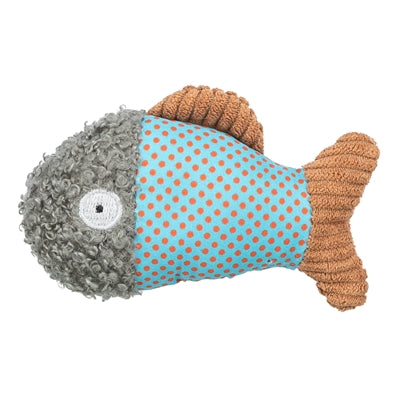 Trixie vis pluche stof met kattenkruid catnip