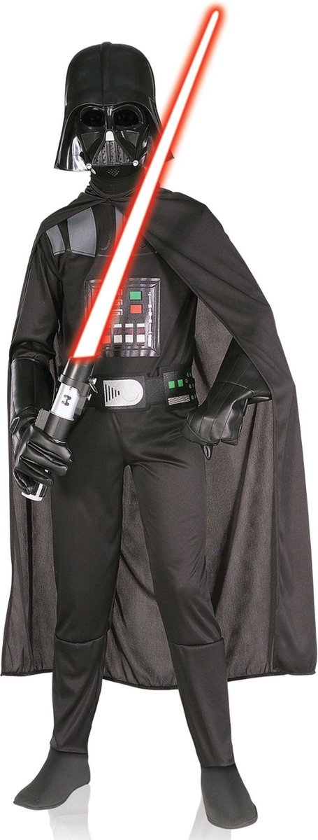 Rubies uk - klassiek darth vader kostuum voor kinderen - 98 104 (3-4 jaar) - kinderkostuums