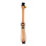 Happy pet tabby patch halsband kat ruit oranje