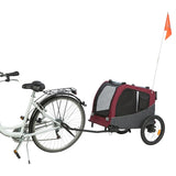 Trixie hondenfietskat grijs rood