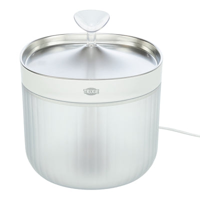 Trixie drinkfontein aqua clear kunststof rvs wit