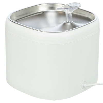 Trixie drinkfontein aqua pure kunststof rvs wit
