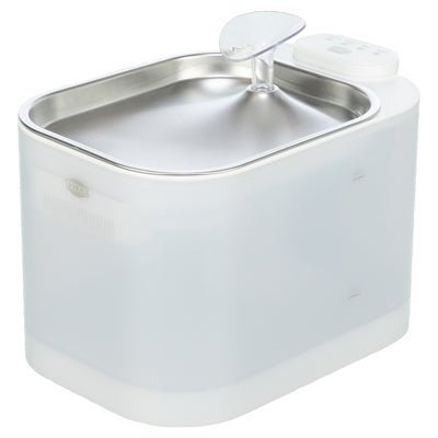 Trixie drinkfontein aqua square kunststof rvs wit