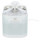 Trixie drinkfontein aqua square kunststof rvs wit
