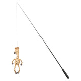 Trixie kattenhengel telescopisch grote katten met giraffe bruin