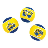 Minion s squeaky tennisballen met piep geel blauw