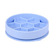 Zolux voerbak hond slow feed met zuignappen silicone blauw
