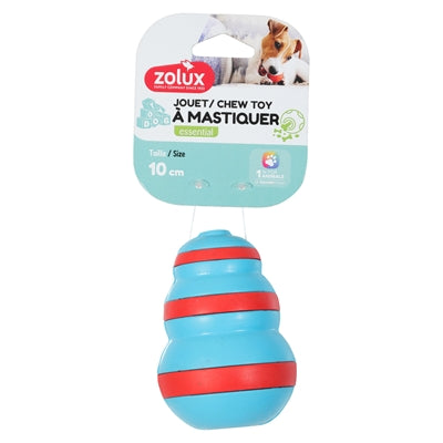 Zolux treat cone rubber lichtblauw rood