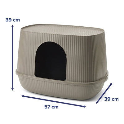 Savic kattenbak moona warm grijs