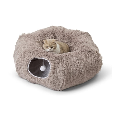 Savic snuggle tunnel kattenmand warm grijs