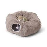 Savic snuggle tunnel kattenmand warm grijs