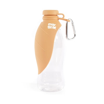 Martin drinkfles met silicone drinkbak oranje