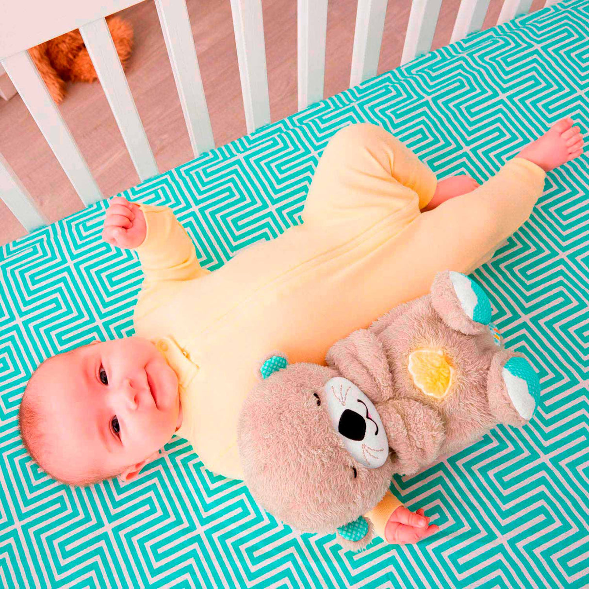 Fisher-price bedtijd otter 30 cm - baby speelgoed - 0 tot 6 maanden - knuffel