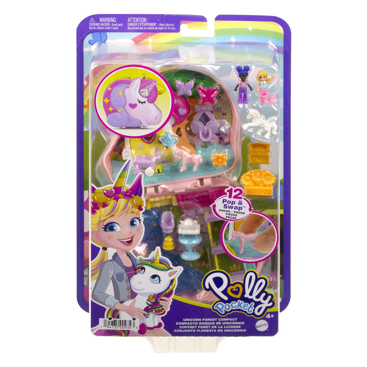 Mattel polly Pocket Unicorn Téi Party