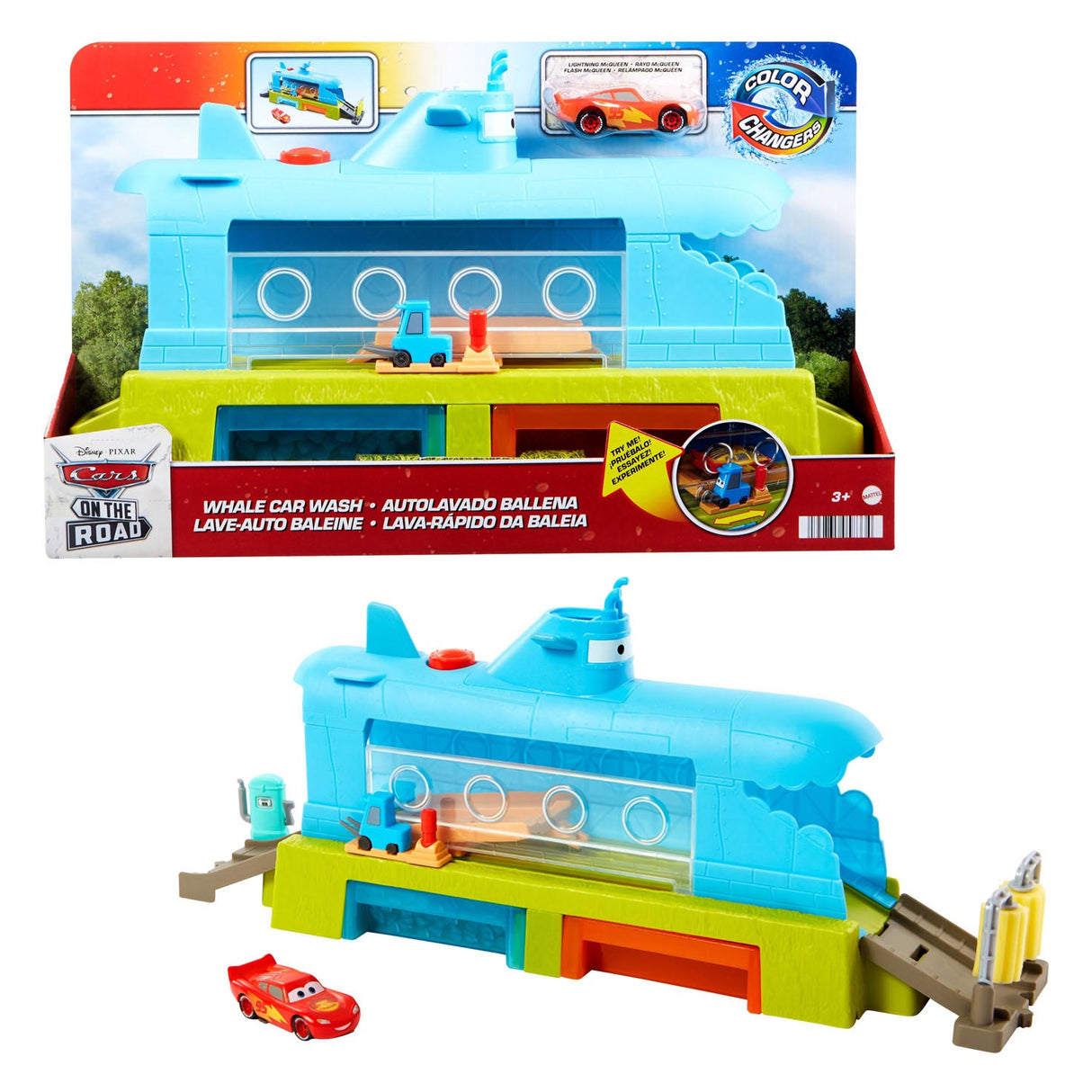 Mattel Pixar Whale Car Wash Speelsett