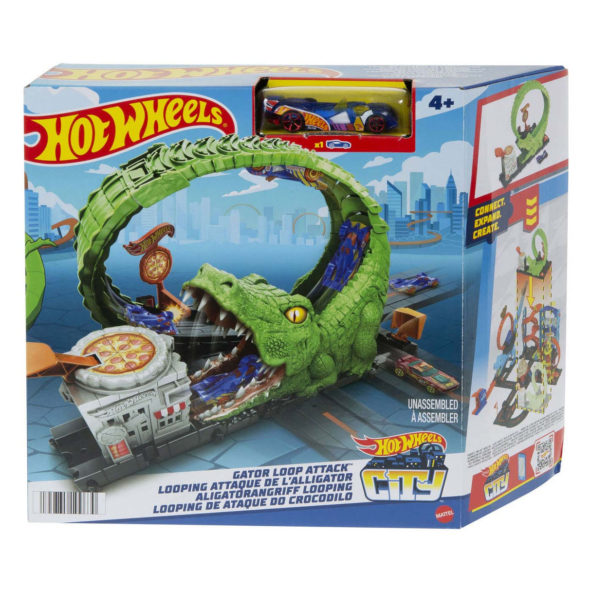 Hot Wheels City Nemesis Gator Pizza Shop