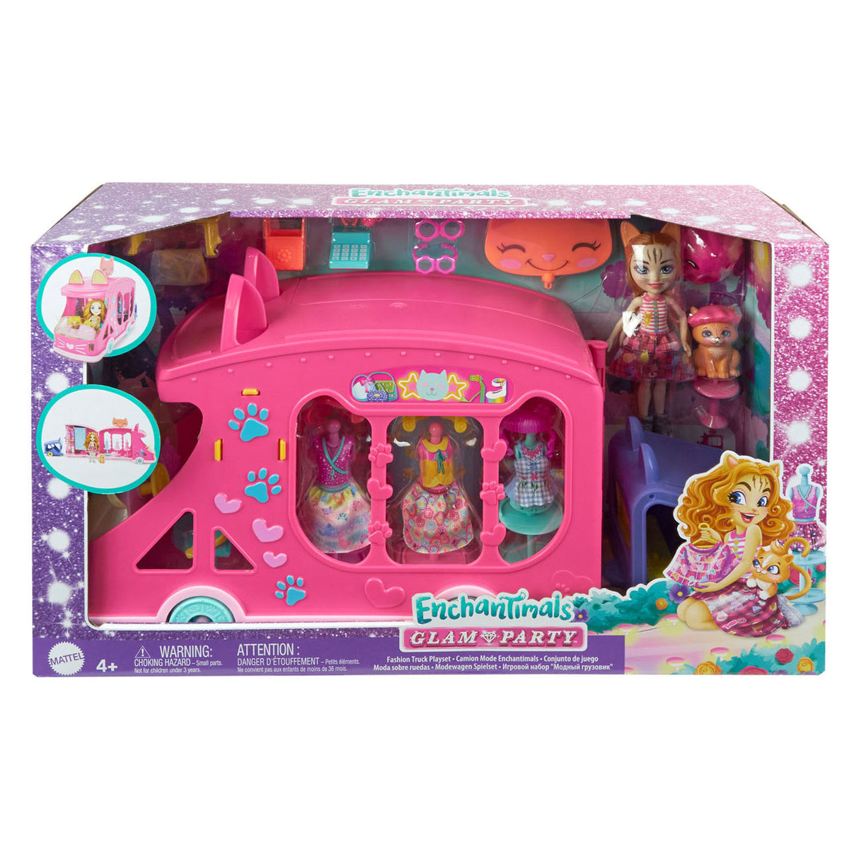 De Matstell Enchantimale Glam Party Moud Camion Play Set