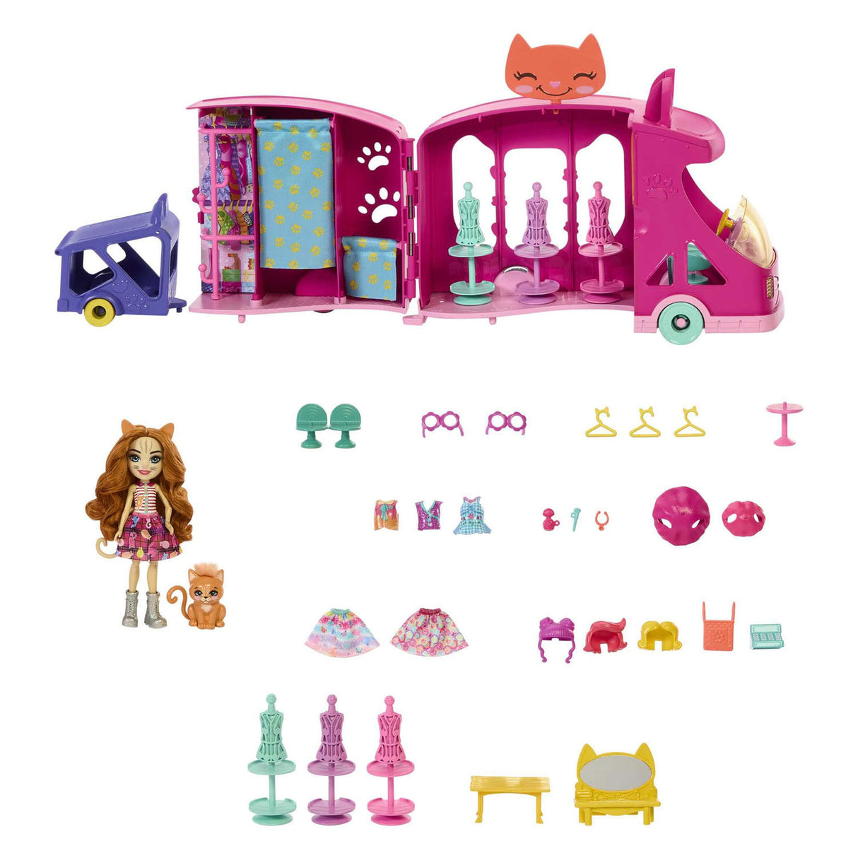 De Matstell Enchantimale Glam Party Moud Camion Play Set