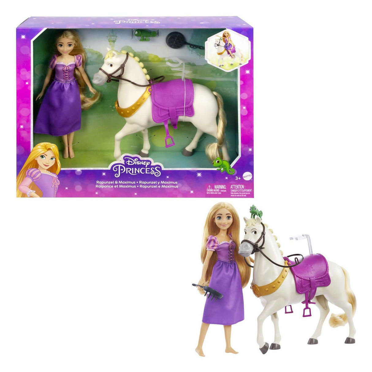 Mattel Princess Pop Roszpunki i Maximus