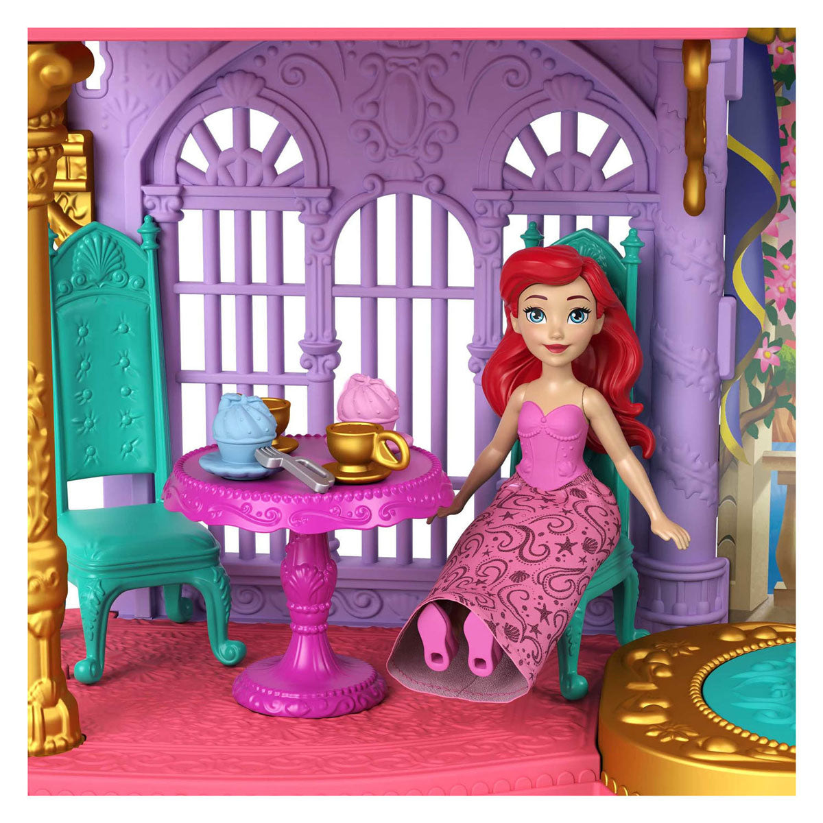 Mattel Disney Princess Artiels Land och Sea Kaseel Dollhouse