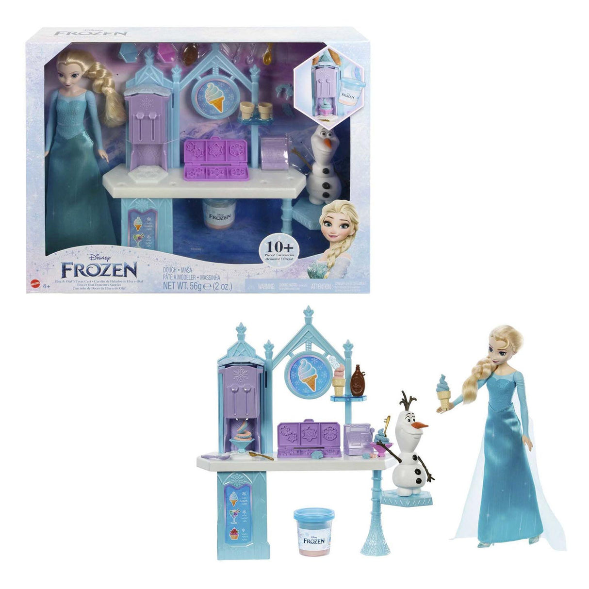 Mattel Frozen Pop Elsa Olaf and the treat car clay play set