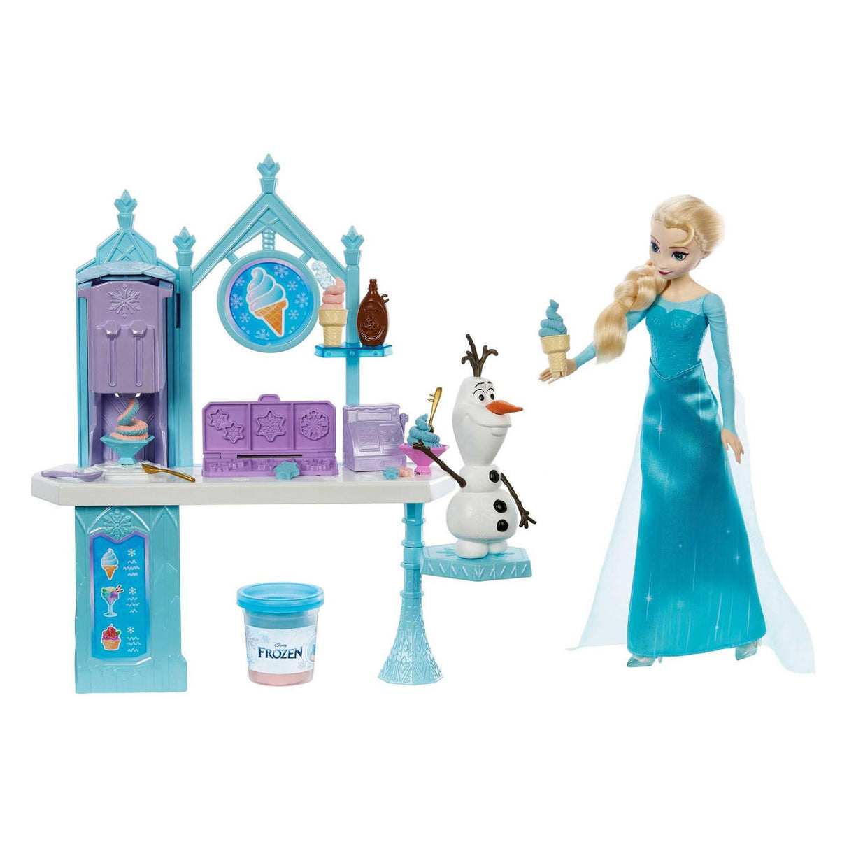 Mattel Frozen Pop Elsa Olaf and the treat car clay play set