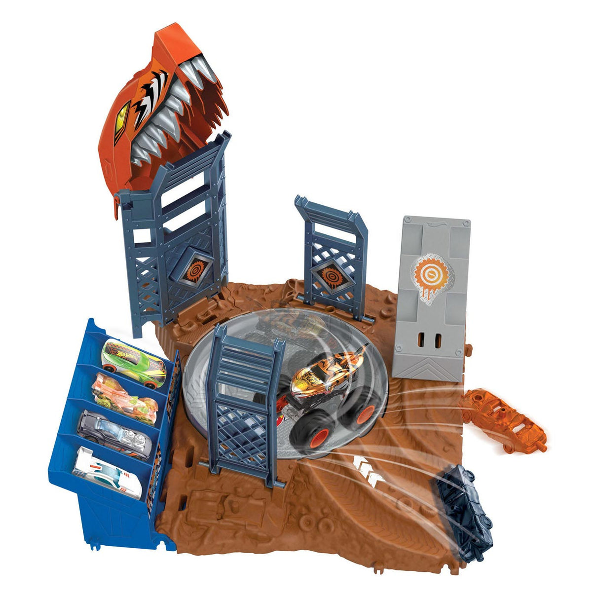 Hot Wheels Monster Trucks Arena Smash Spin-out Speelset