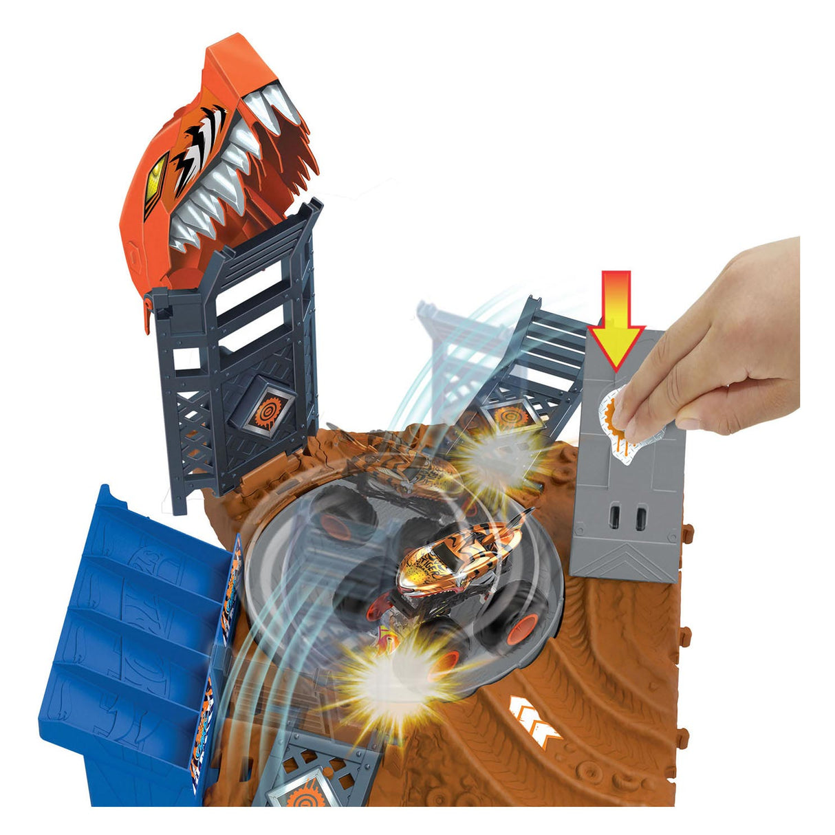 Hot Wheels Monster Trucks Arena Smash Spin-out Speelset