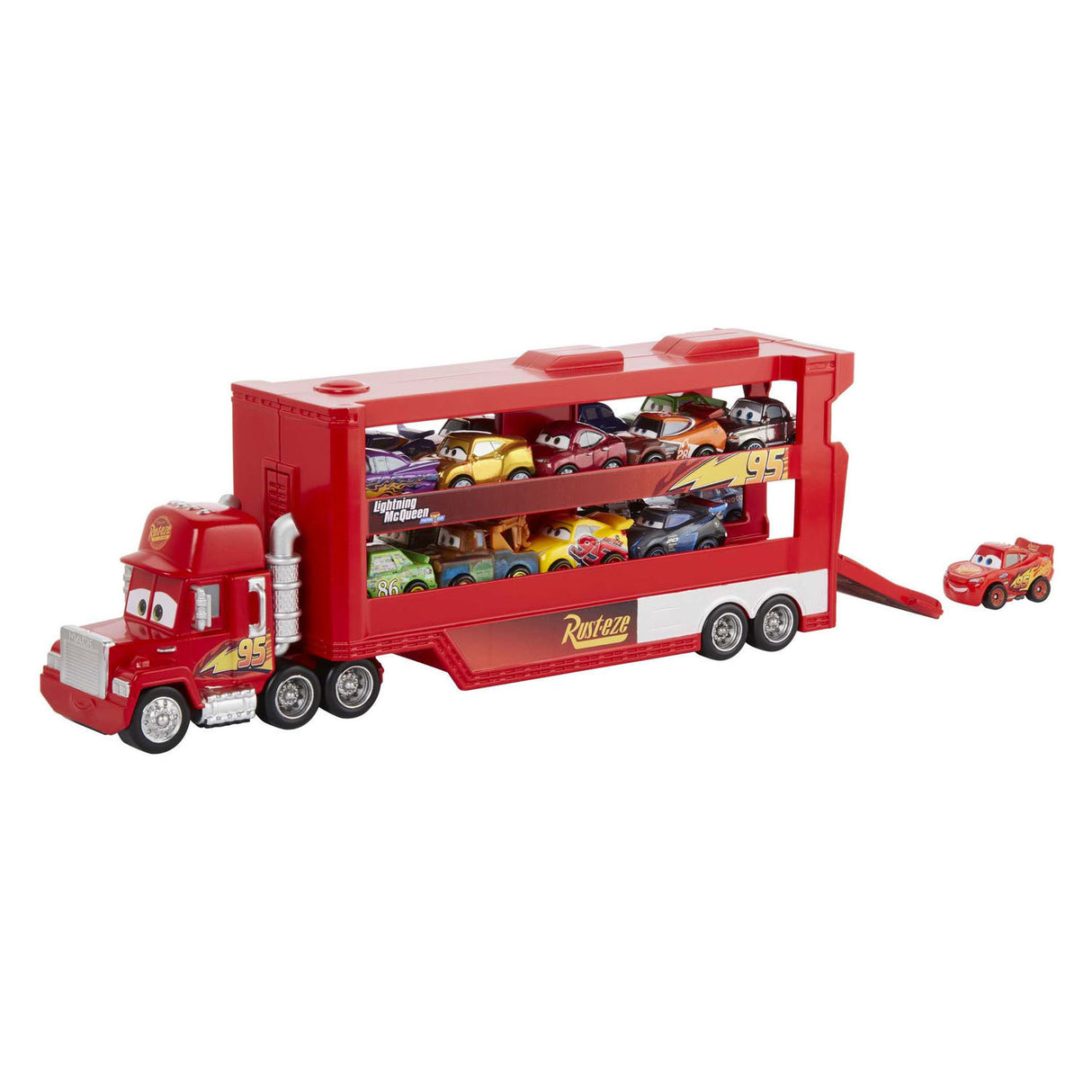 Mattel Pixar Mack Miniracers Transporter med 1 miniracer