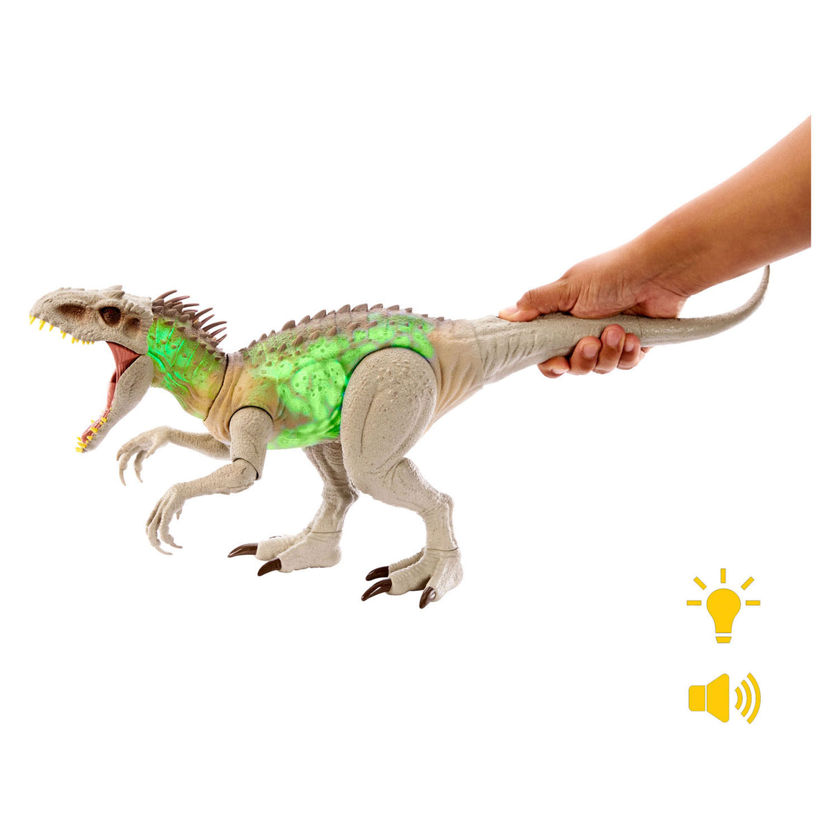 Mattel Jurassic World Camuflage y lucha contra Indominus Rex Speel Figura