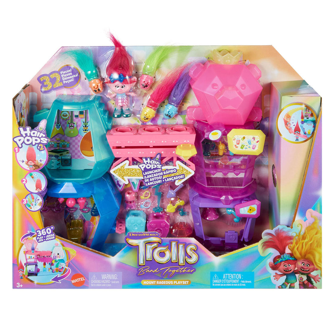 Mattel trolls 3 band together buitengewone berg speelset