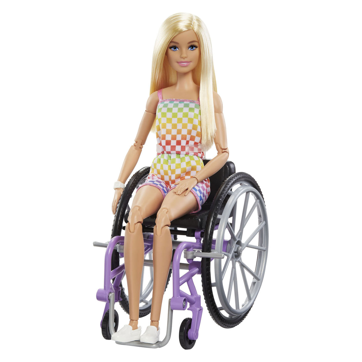 Mattel Fashionistas met een paarse rolstoel #194