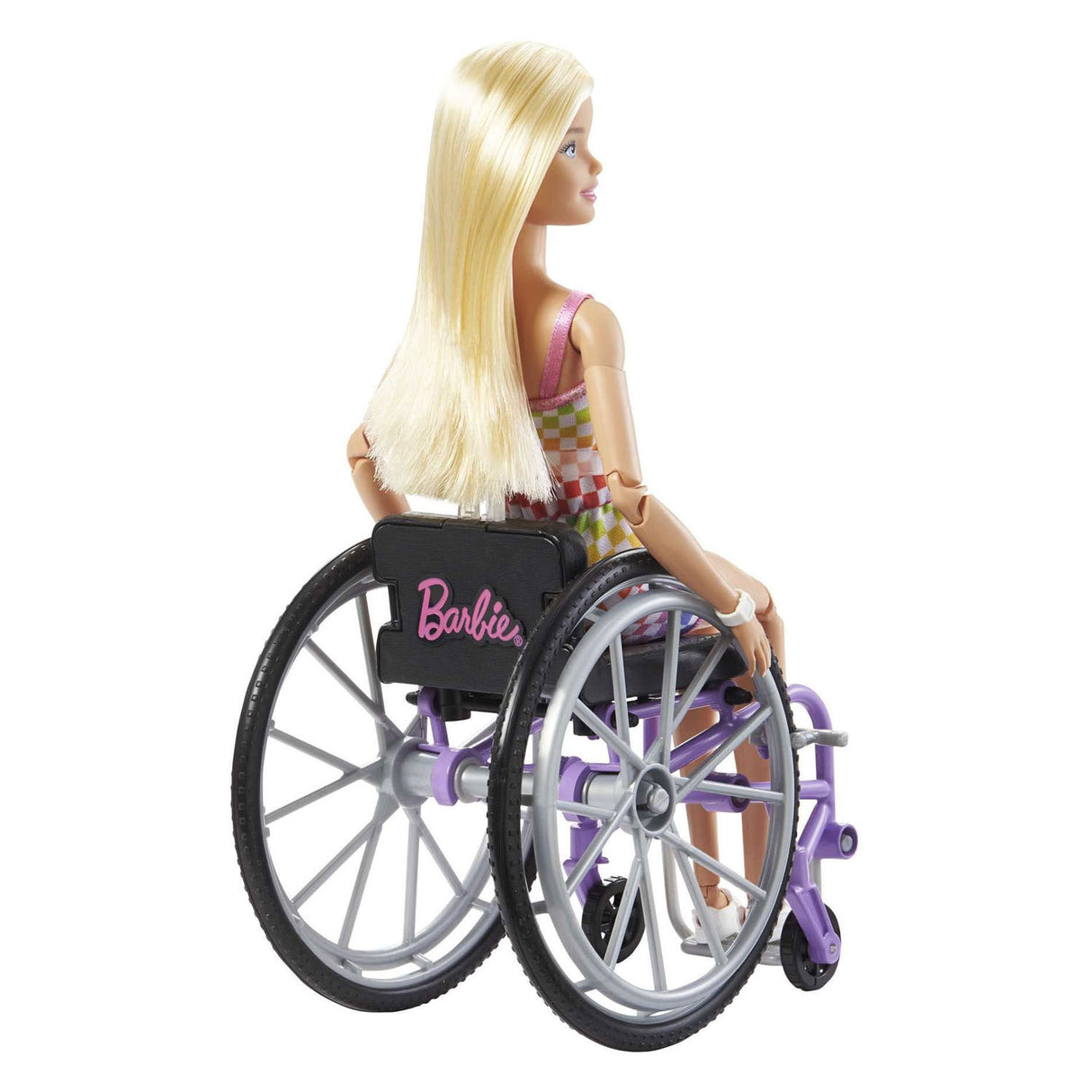 Mattel Fashionistas z fioletowym wózkiem inwalidzkim #194