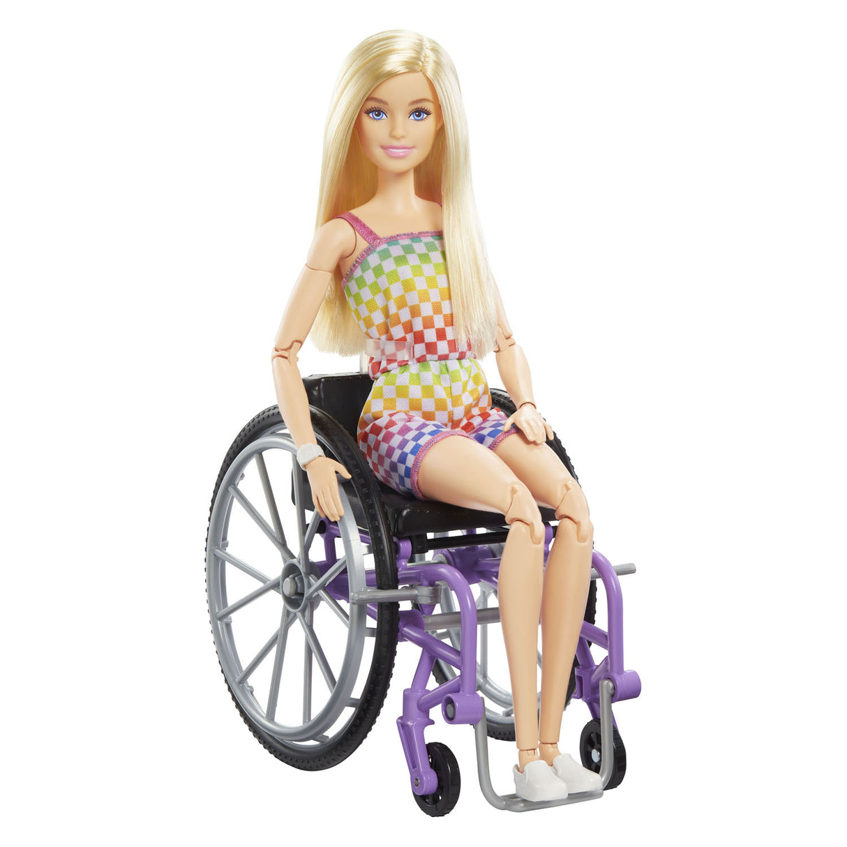 Mattel Fashionistas z fioletowym wózkiem inwalidzkim #194