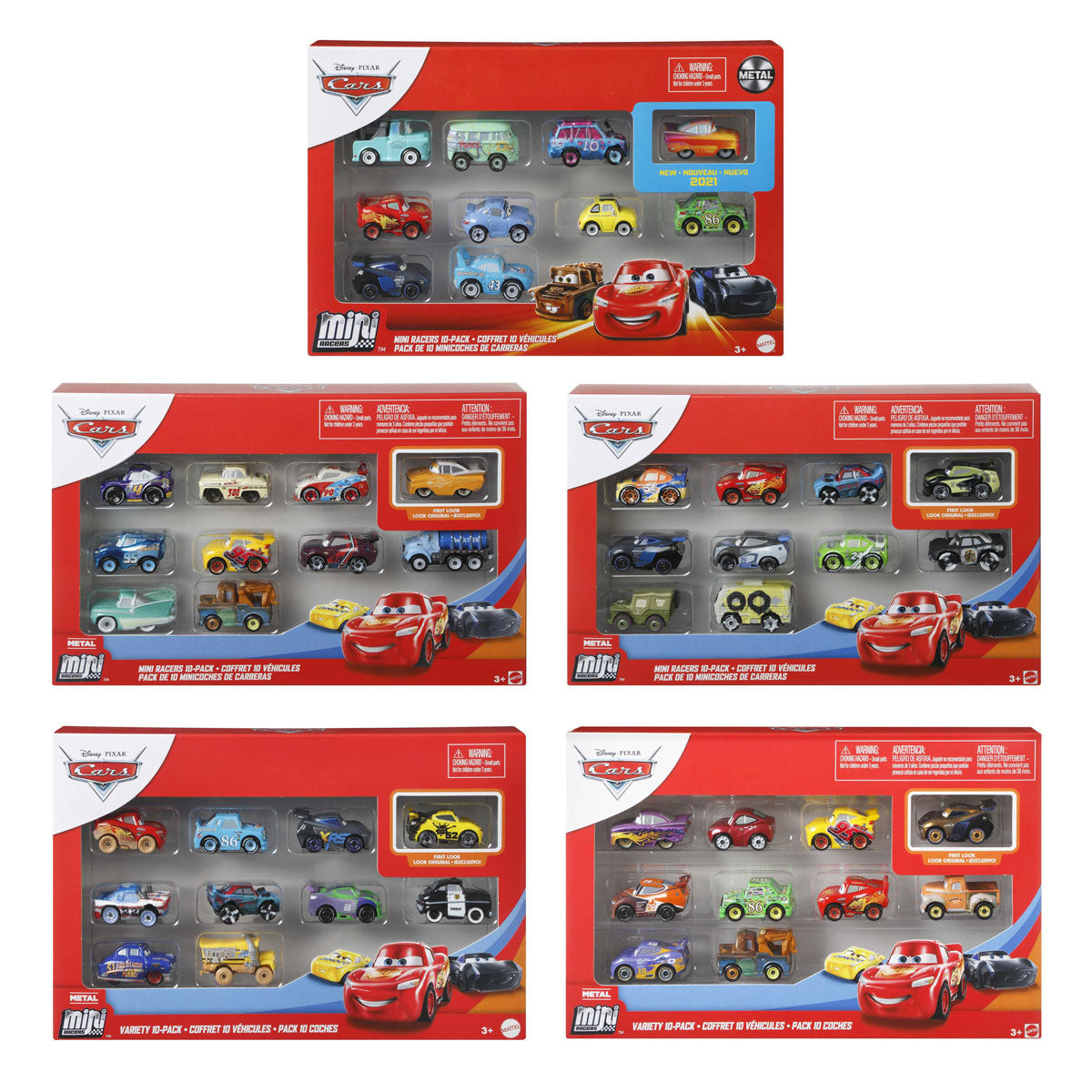 Disney Pixar Mini Racers, 10..