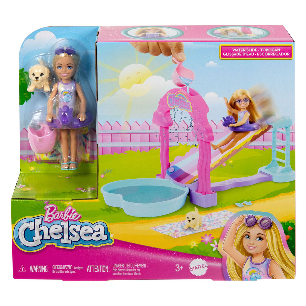 Mattel Chelsea Water Slide Play Set