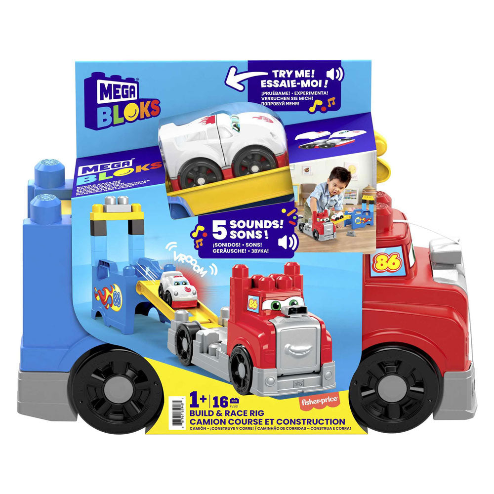 Mega bloks bouwen racetruck