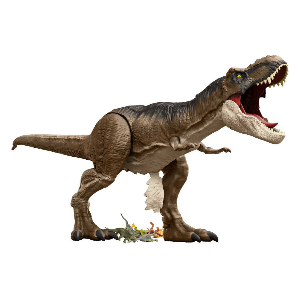 Mattel jurassic world dominion super colossal t-rex dinosaurus speelfiguur