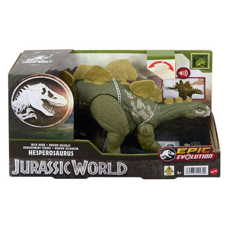 Mattel Jurassic World Hesperosurus Dinosaurus tocando