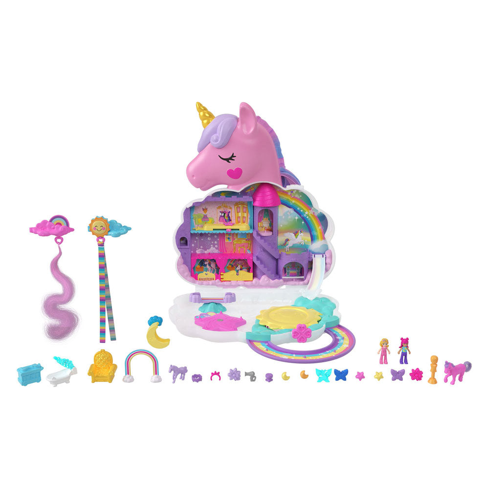 Mattel Polly Pocket Salon of the Regenboog Unicorn Play Set