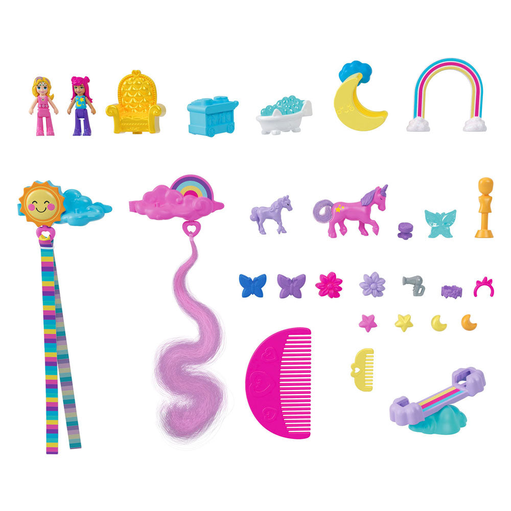 Mattel Polly Pocket Salon of the Regenboog Unicorn Play Set