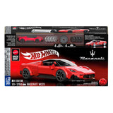 Mattel brick shop hot wheels speed serie - maserati mc20 - bouwspeelgoed - 250 onderdelen