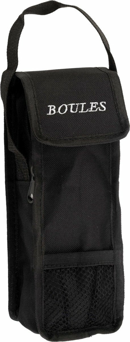 Engelhart jeu de boules opbergtas – zwart – geschikt voor 3 boulesballen – pétanque tasje met handvat – klittenbandsluiting – boules accessoire –
