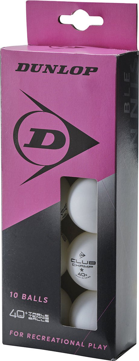 Dunlop - tafeltennisnet - 40+ 10 ball polybag
