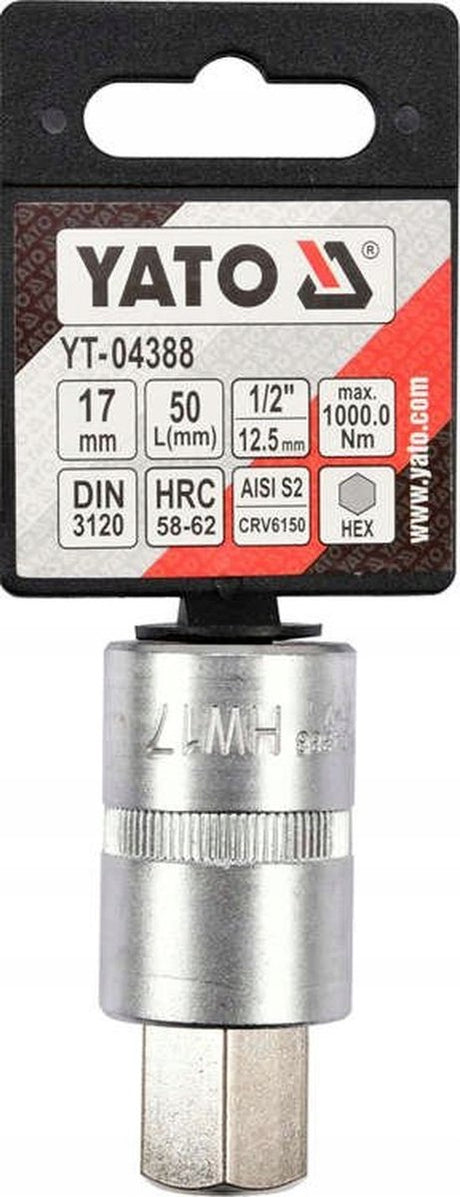 Yato inbus dopad 1 2 17mm l55mm - professioneel gereedschap