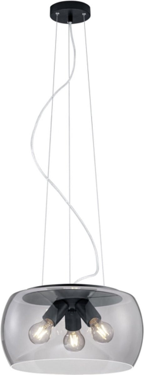 Trio valente - hanglamp - antraciet - excl. 3x e27 4w