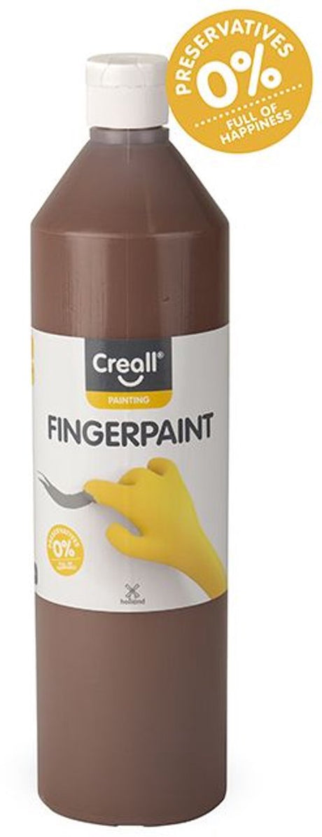 Creall vingerverf bruin - uni