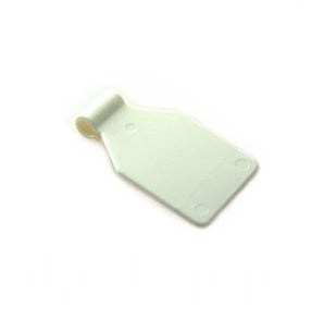 Slatwall price shield plastic white for tego slatwall hook double closed (art. 4629 4630)